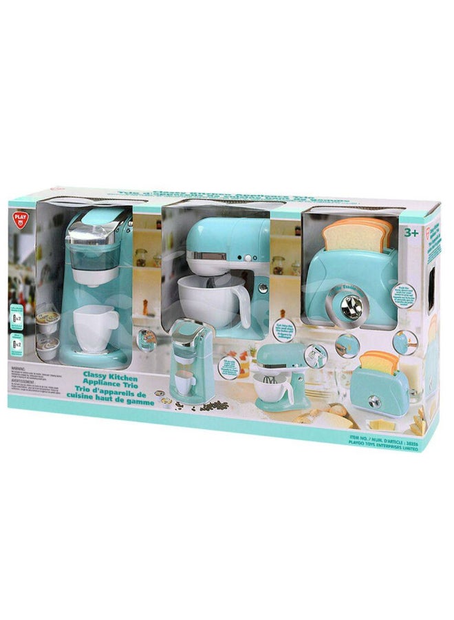 PlayGo Classy Kitchen Appliances Trio Set (Blue) - Image 1